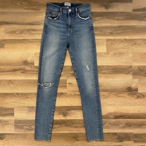 Agolde Medium Wash Sophie Skinny Jeans